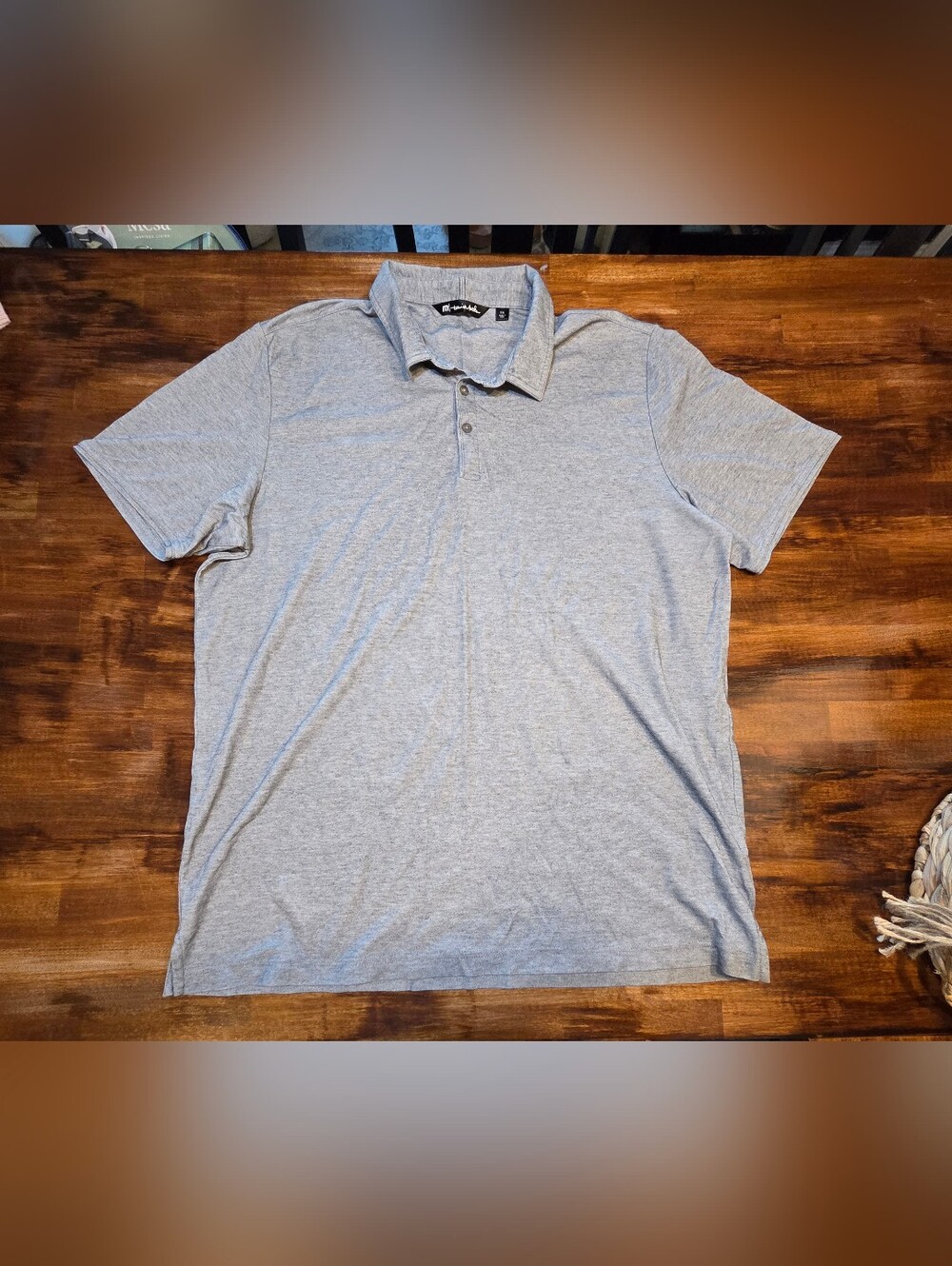 Travis Mathew Polo Mens XXL Short Sleeve Golf Shirt Pima Cotton Blend Light Grey